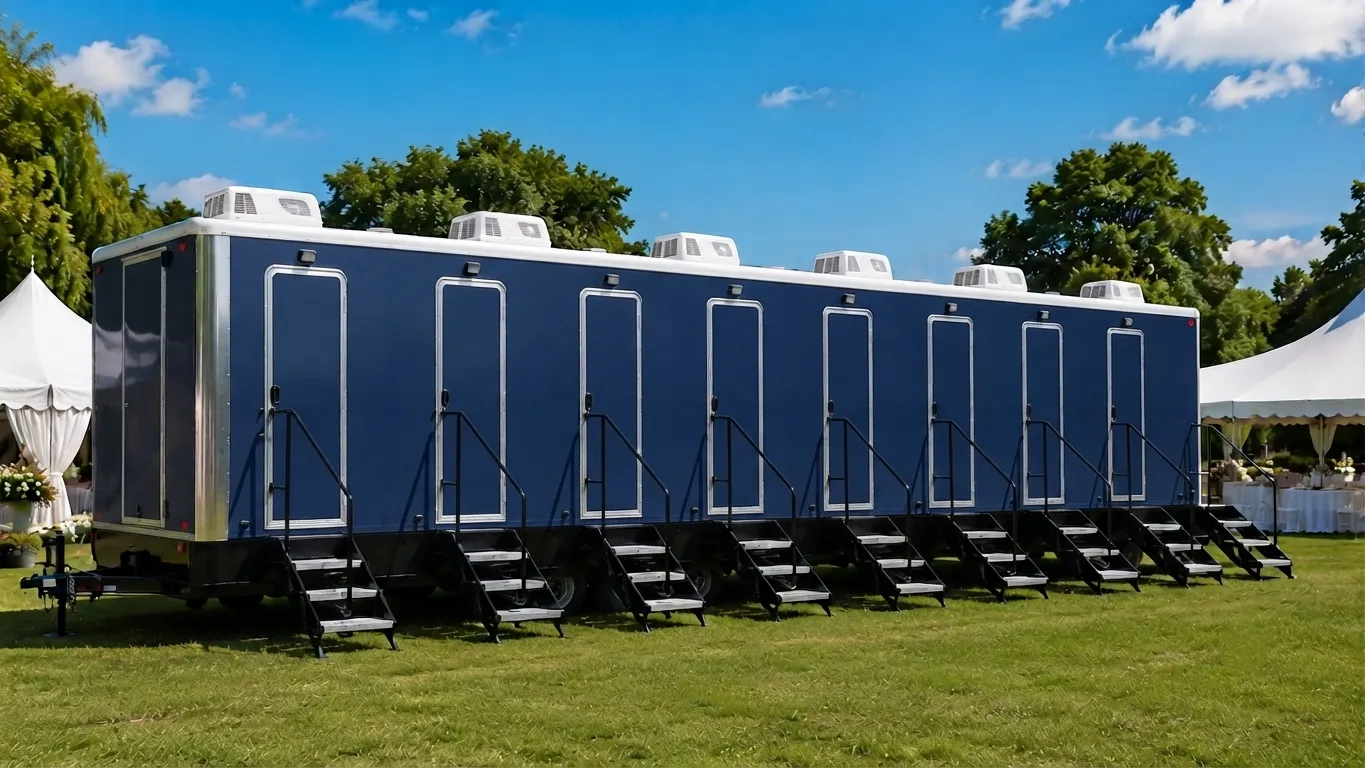 8 Stall Restroom Trailer in Montebello, CA