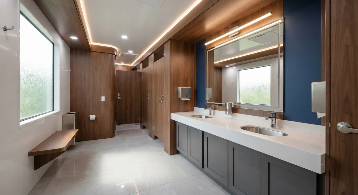 Luxury Restroom Trailer in Montebello, CA